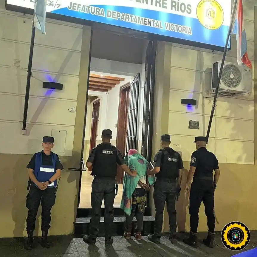 Aprehendieron a un hombre armado con cuchillos en un complejo sobre la Ruta 174