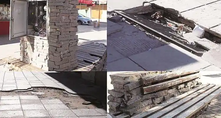La peatonal, reflejo  de una ciudad en crisis