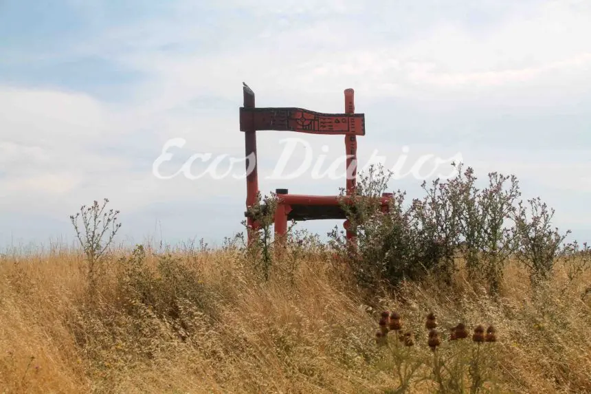 La silla, entre los pastizales