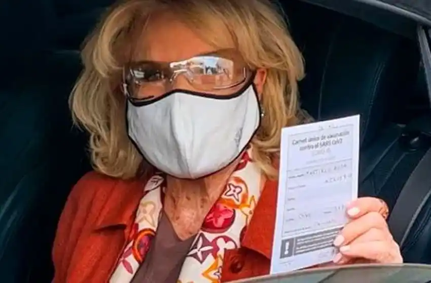 Mirtha Legrand recibió la segunda dosis de la vacuna Sputnik V