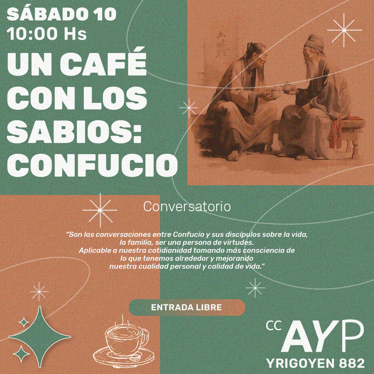 un cafe con los sabios