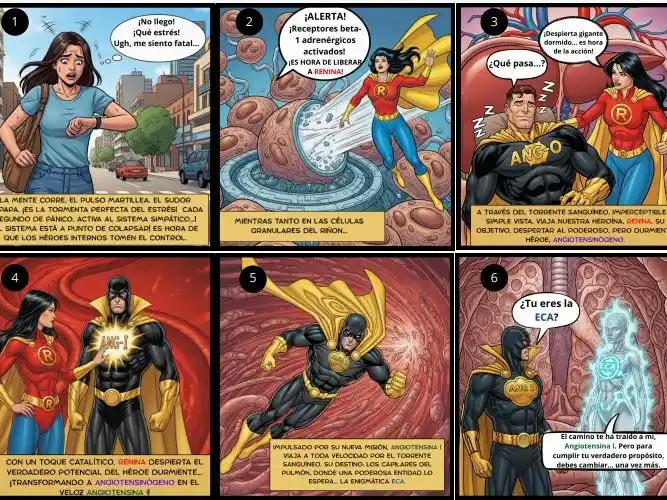 Estudiantes de la Facultad de Bromatología son finalistas del FisioCómic Internacional 2025