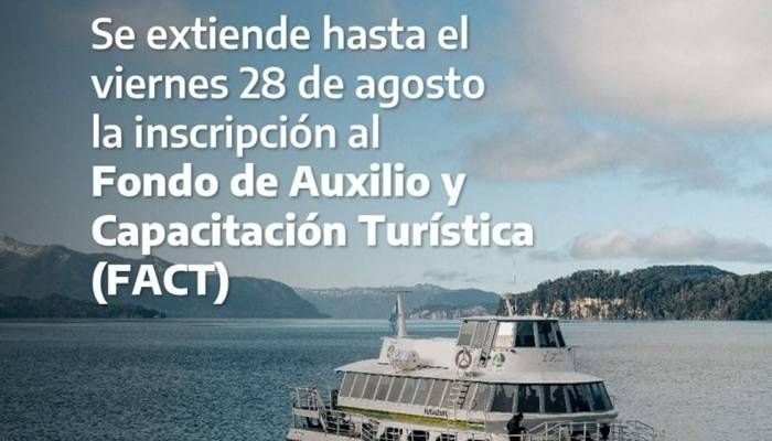 Se extendió el plazo para la inscripción en el Fondo de Auxilio y Capacitación Turística