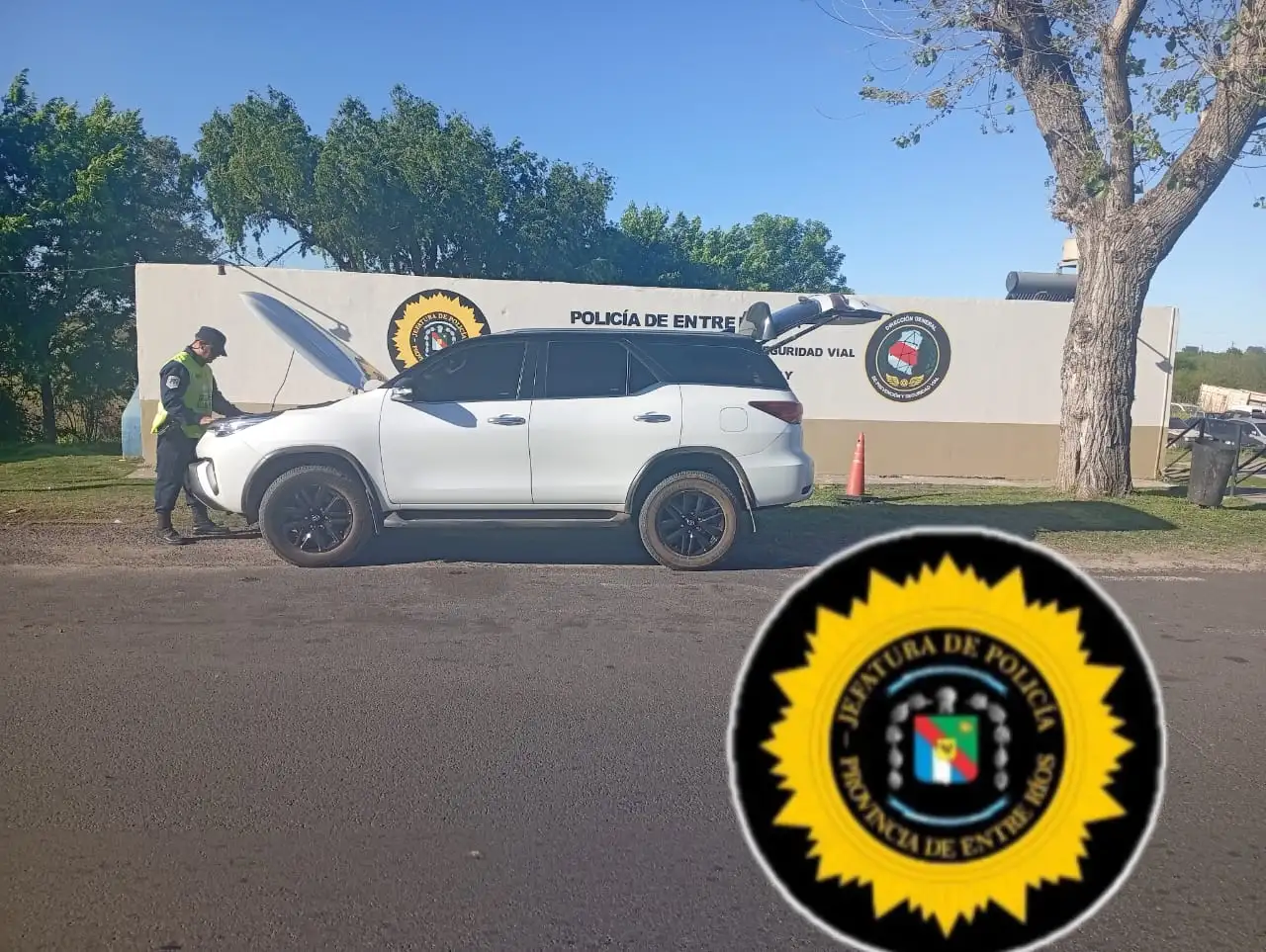 Secuestro vehicular en control vial de Gualeguay: detectaron una camioneta con documentación apócrifa
