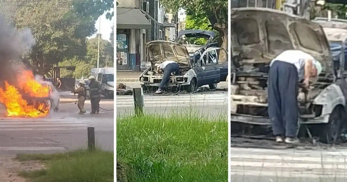 Desvalijaron un auto incendiado mientras el dueño radicaba la denuncia