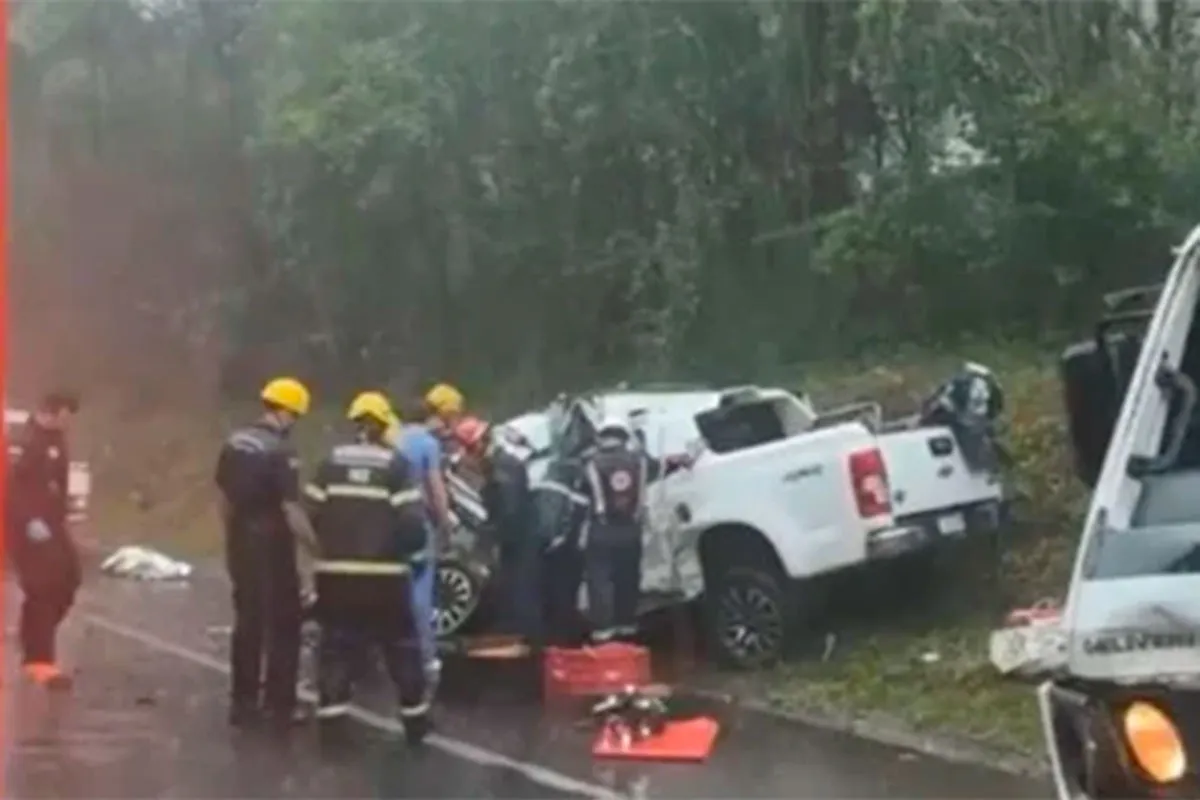 Otra tragedia de argentinos en Brasil: murieron una niña y un hombre tras choque frontal