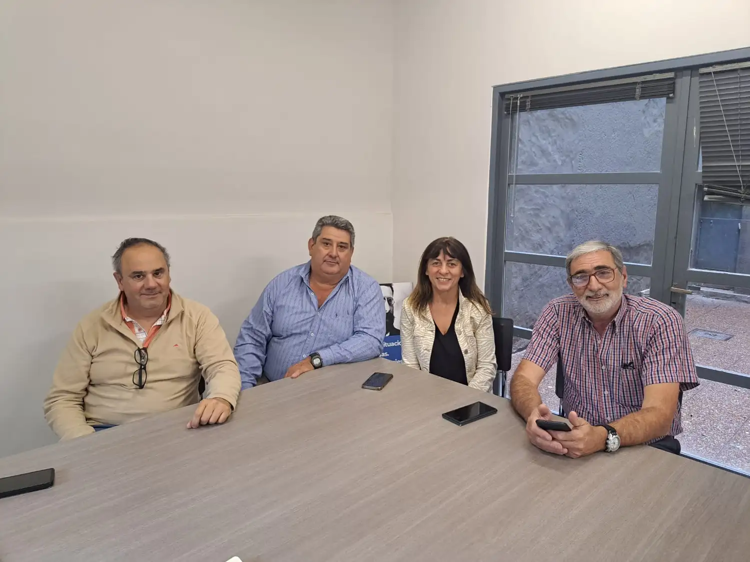 Pablo Monteavaro, Nestor Sidañez, Graciela Polijronos y Omar Farah, miembros de la Comisión directiva de Apymet.