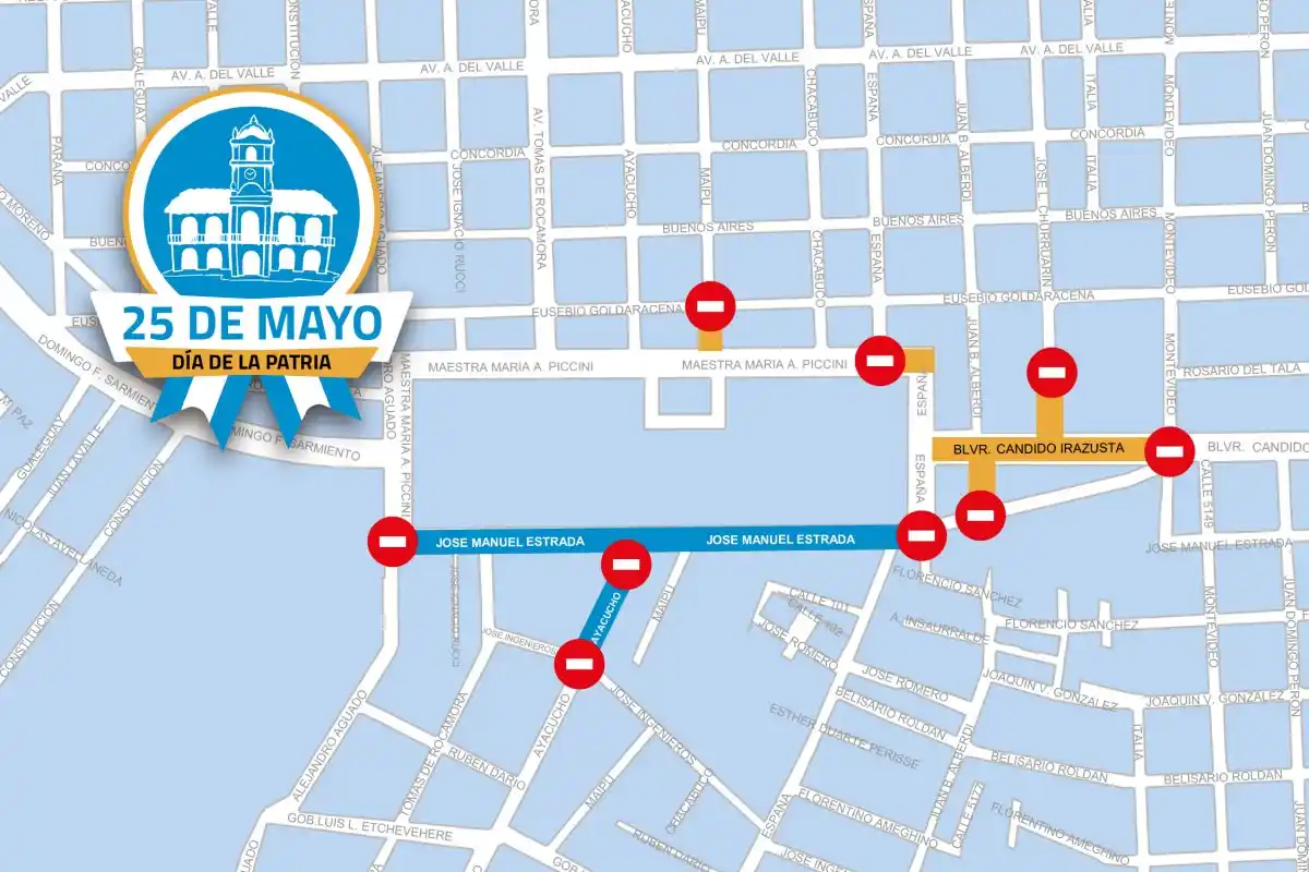 25 de mayo 2026 mapa