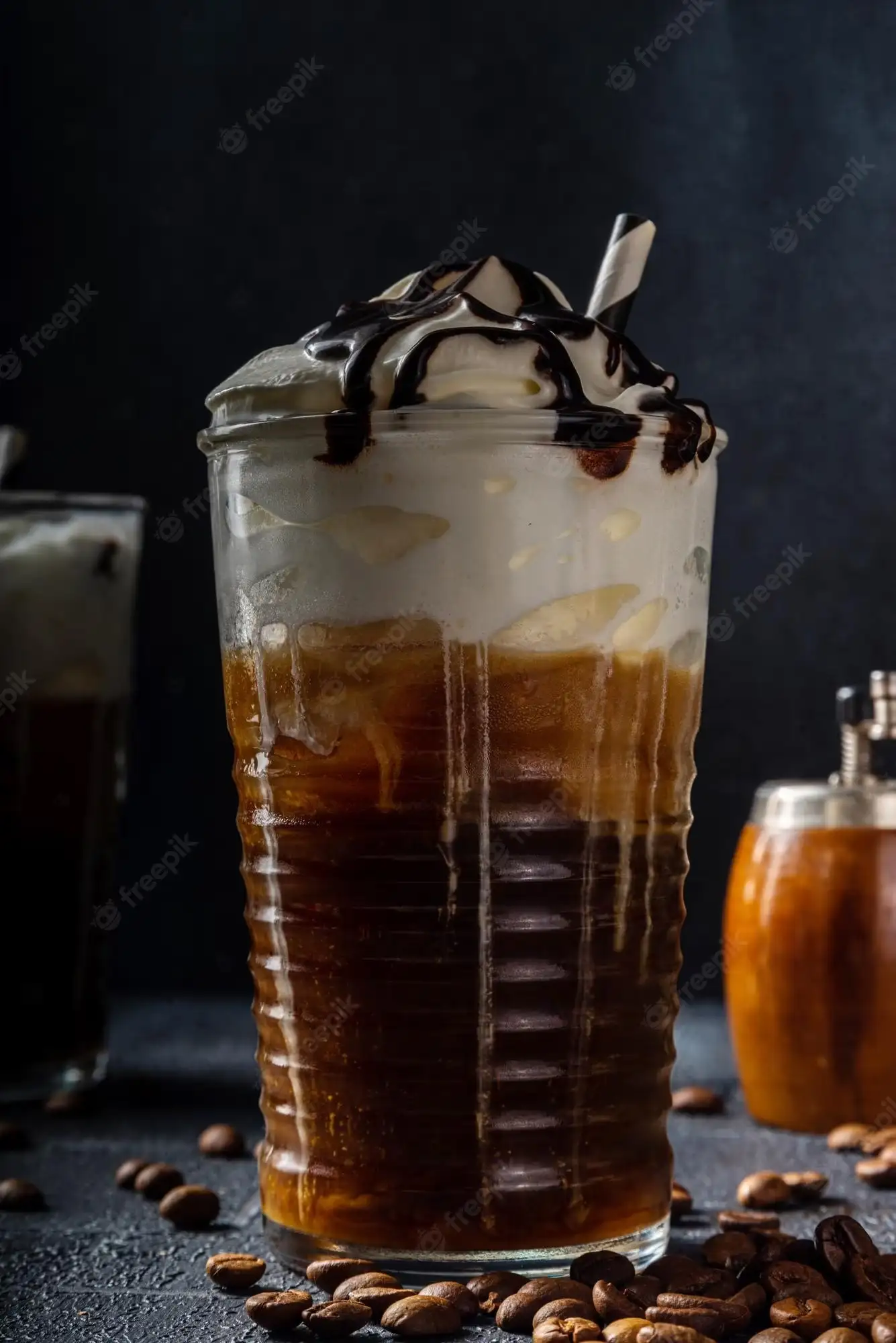 coctel de postre de café