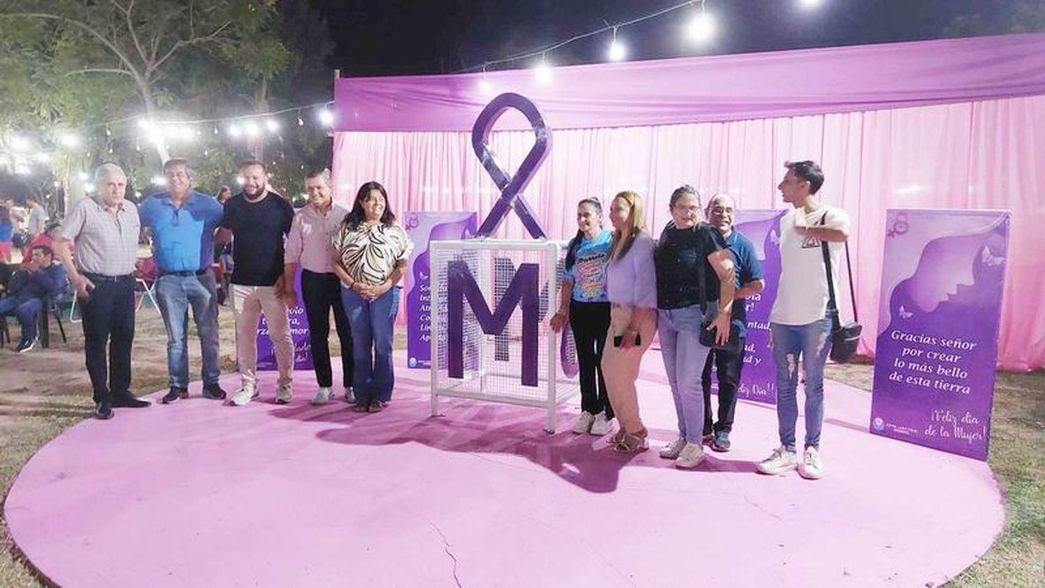 Ibarreta: inauguraron un espacio en homenaje a la
mujer y pusieron en función a una referente local