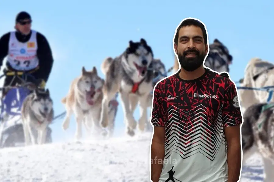 Franco Albornoz, rafaelino representante de mushing a nivel nacional 