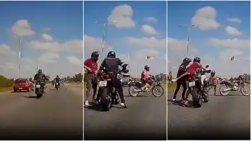 La escena quedó filmada