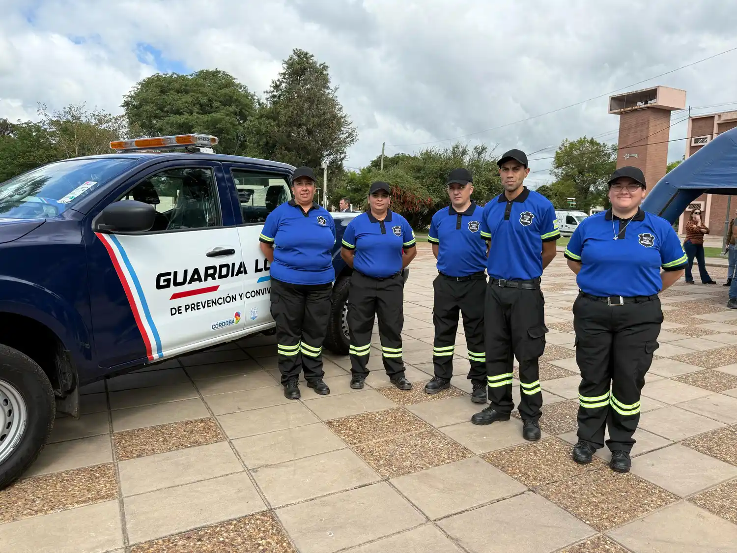Los integrantes de la Guardia Urbana que fue lanzada en Brinkmann