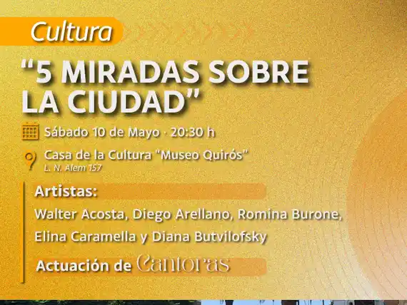 “5 Miradas sobre la ciudad”: una exposición colectiva que reinterpreta el paisaje urbano