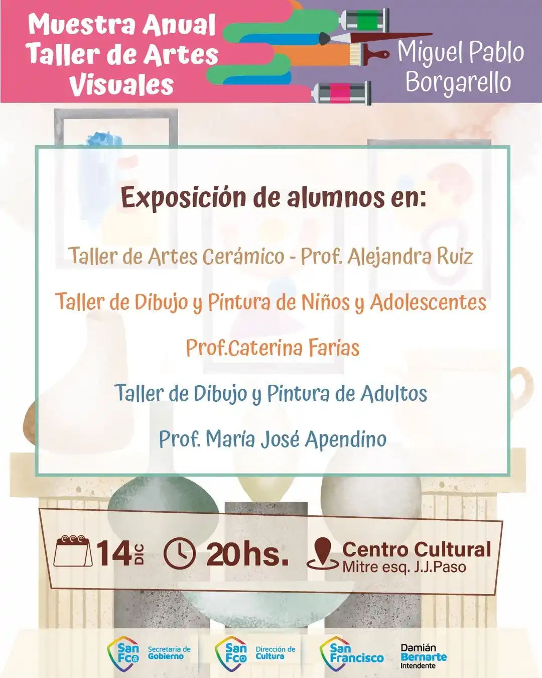 muestra anual del taller municipal de artes visuales