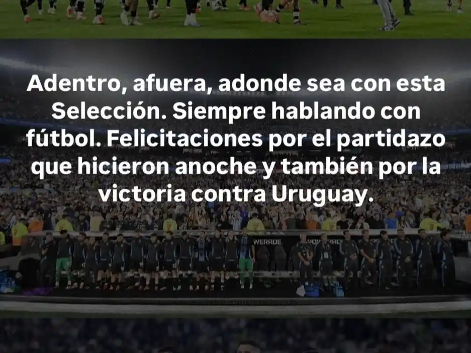 MESSI POSTEO  ARGENTINA  GOLEADA  BRASIL