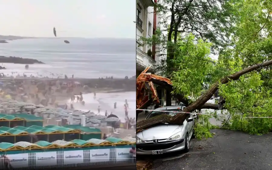 Temporal en Mar del Plata