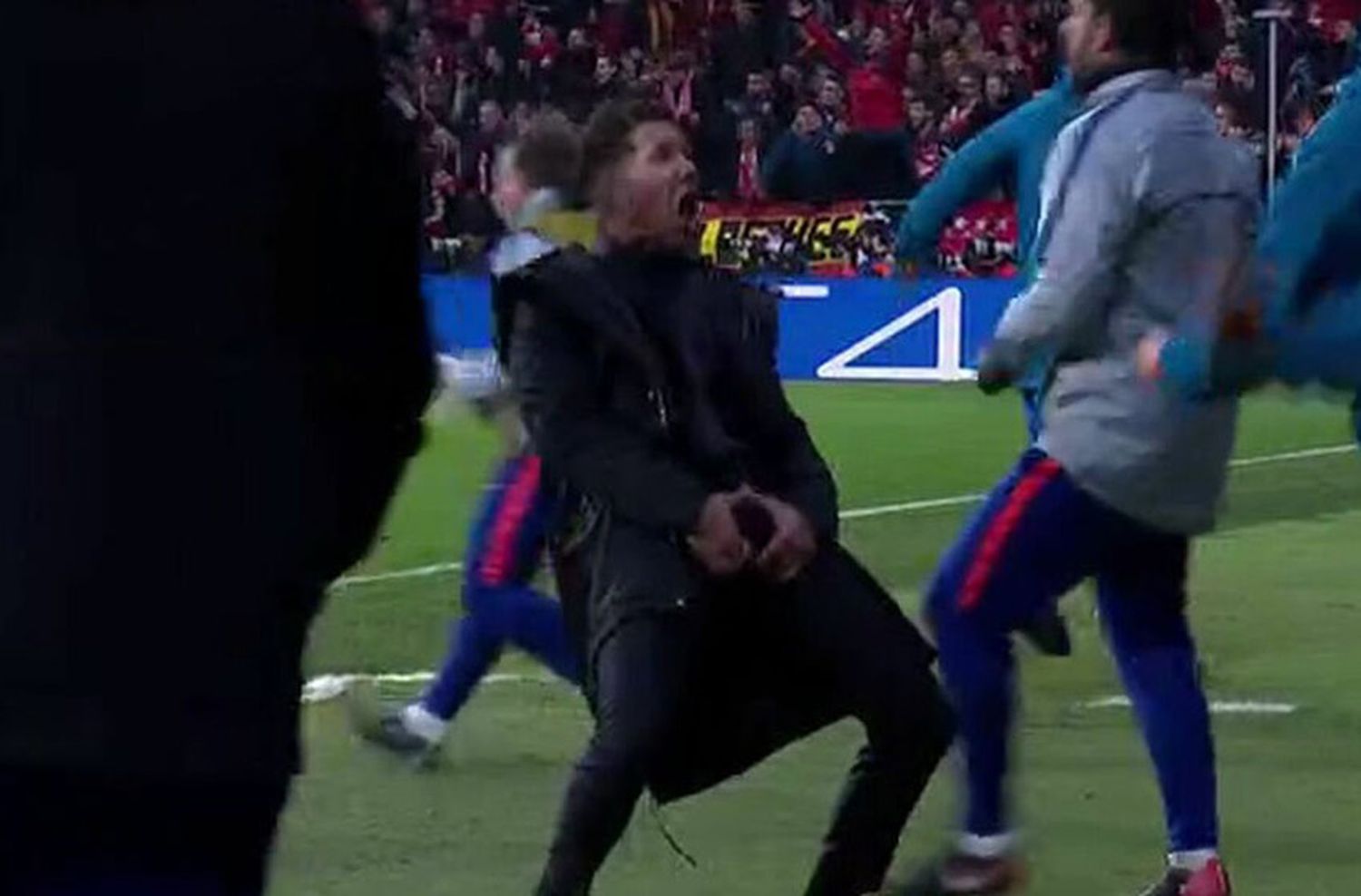 La sanción a Simeone por su festejo «particular»
