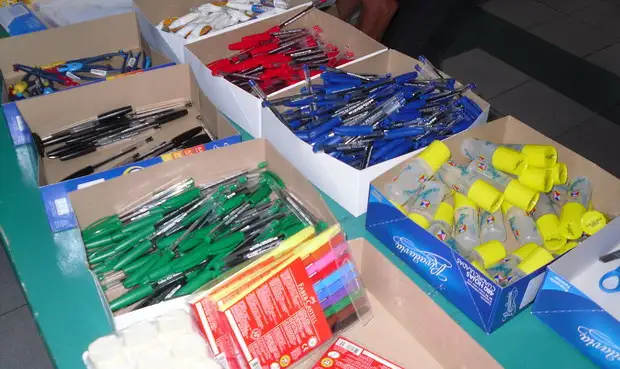Entrega de útiles escolares
