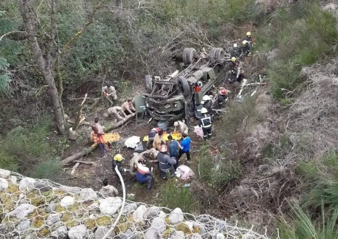 Cuatro soldados fallecieron en la tragedia ocurrida a poca distancia de San Martín de los Andes.