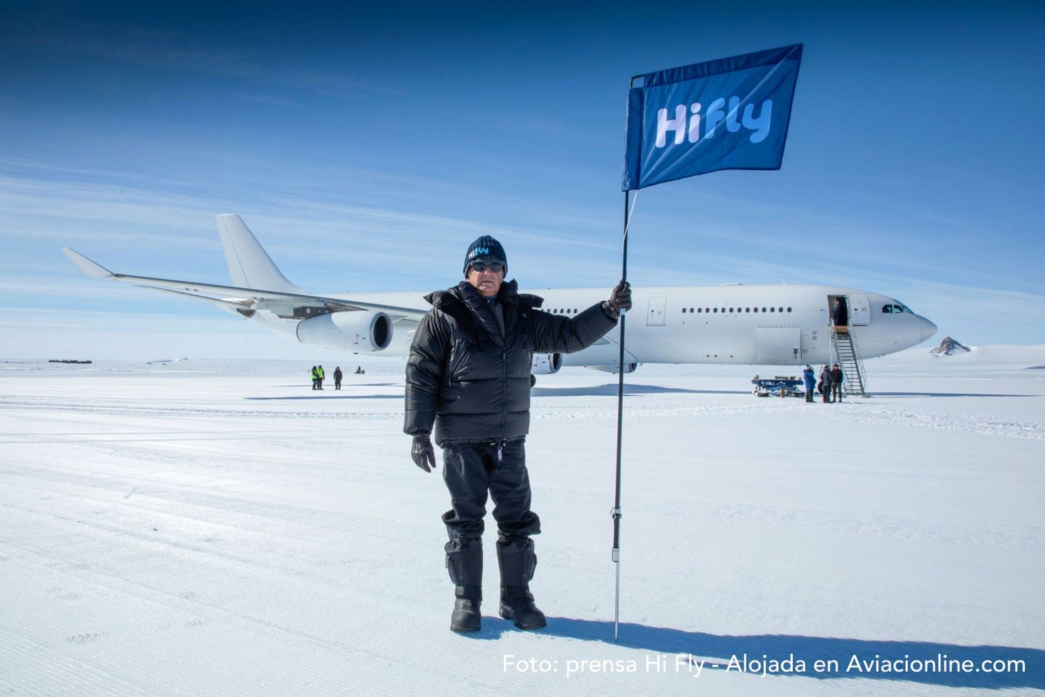 En primera persona: detrás del histórico primer vuelo de un A340 a la Antártida