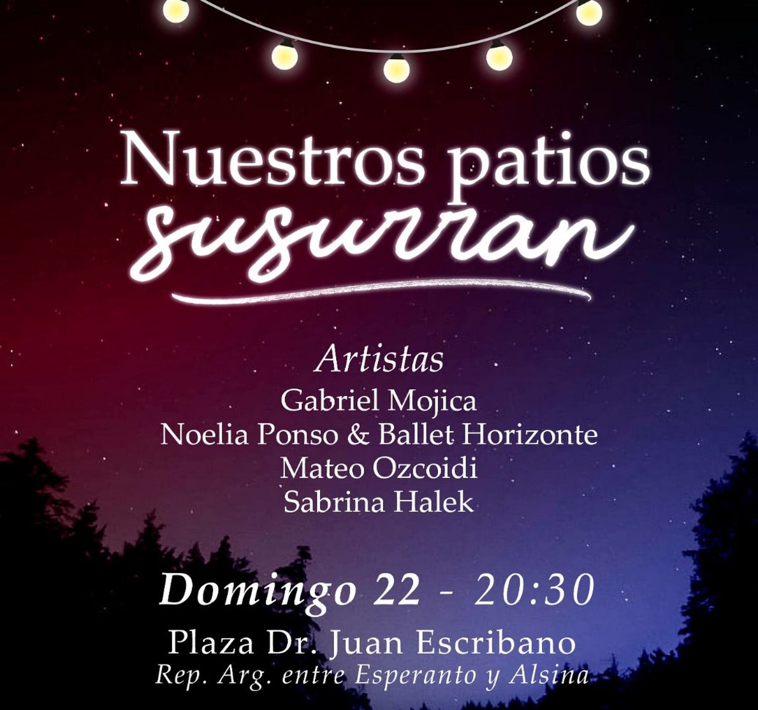 “Nuestros Patios Susurran” promete otra noche mágica en Plaza Escribano