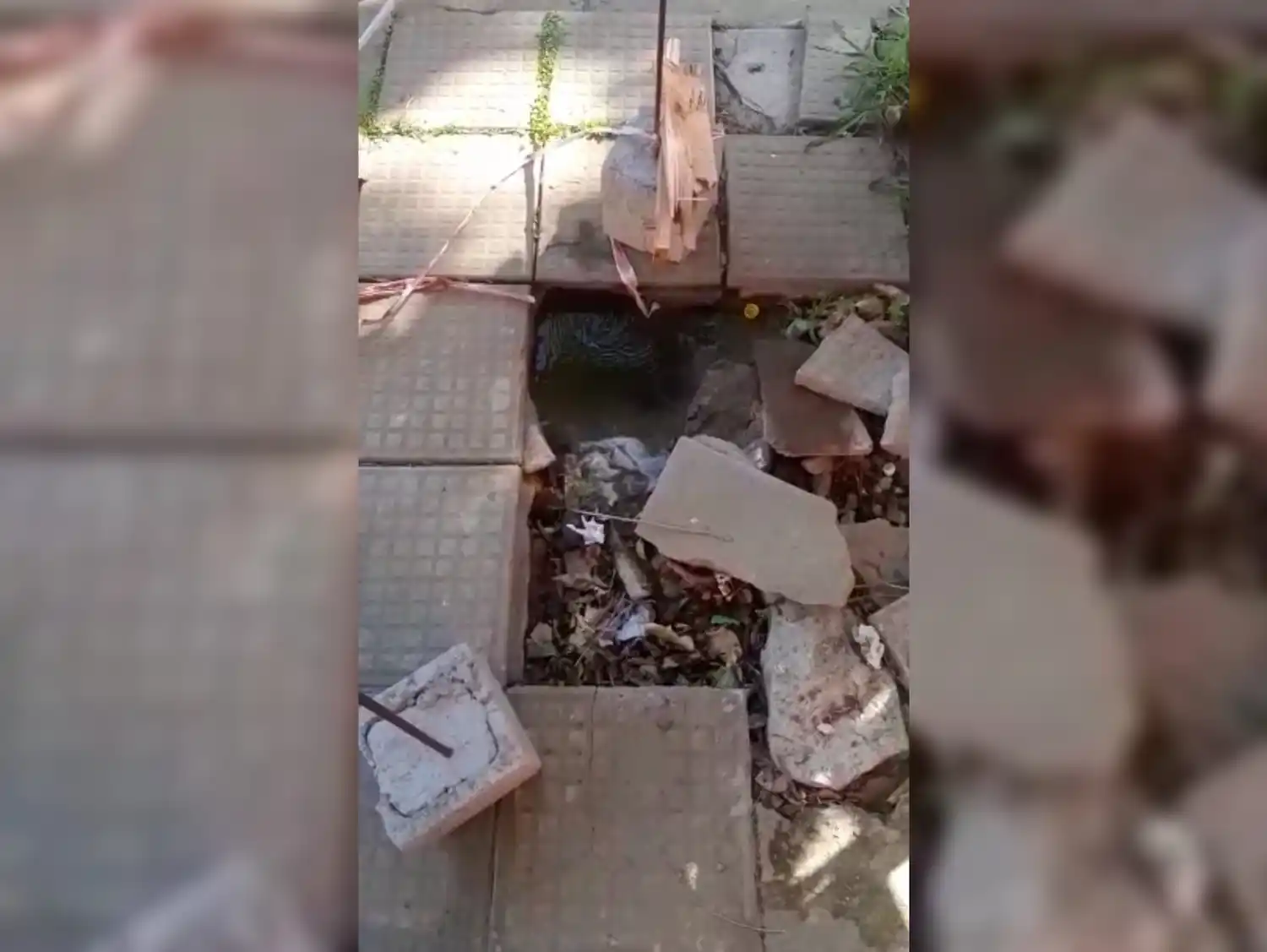 Pérdida de agua en 3 de Febrero y Sarmiento
