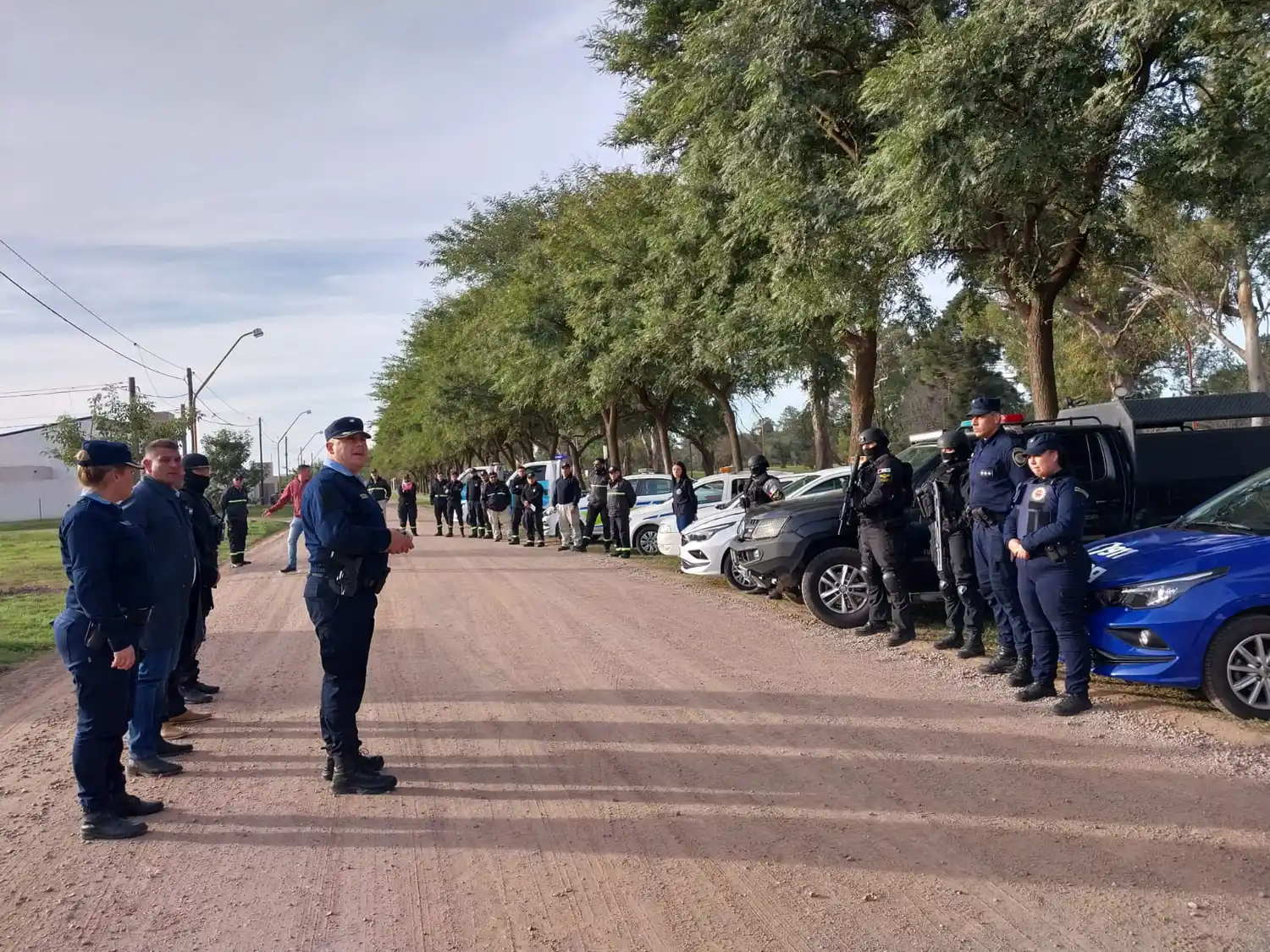 El operativo contó con la participación de varias fuerzas de seguridad