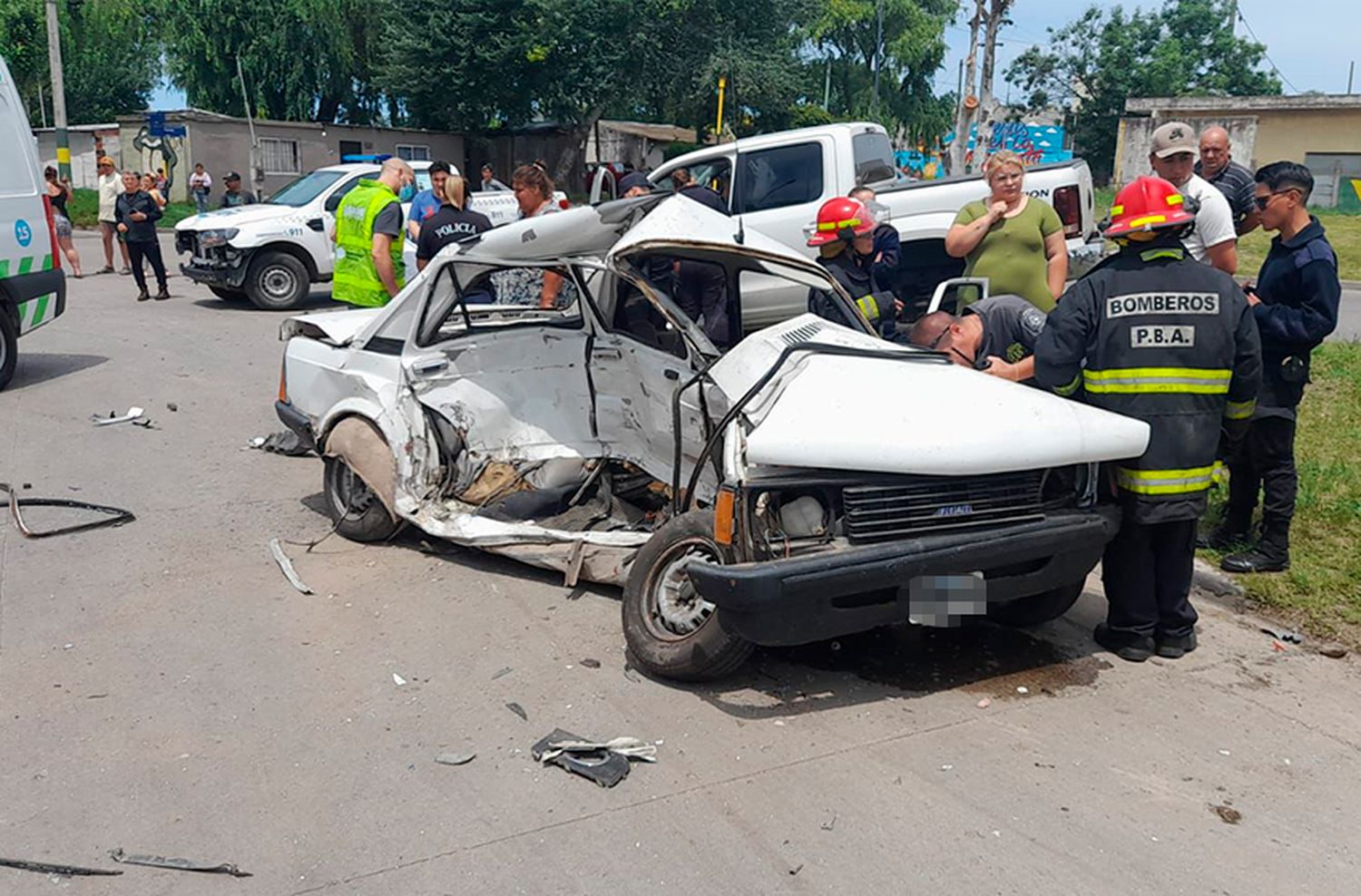 Murió el conductor del 128 embestido en Vértiz y Cerrito