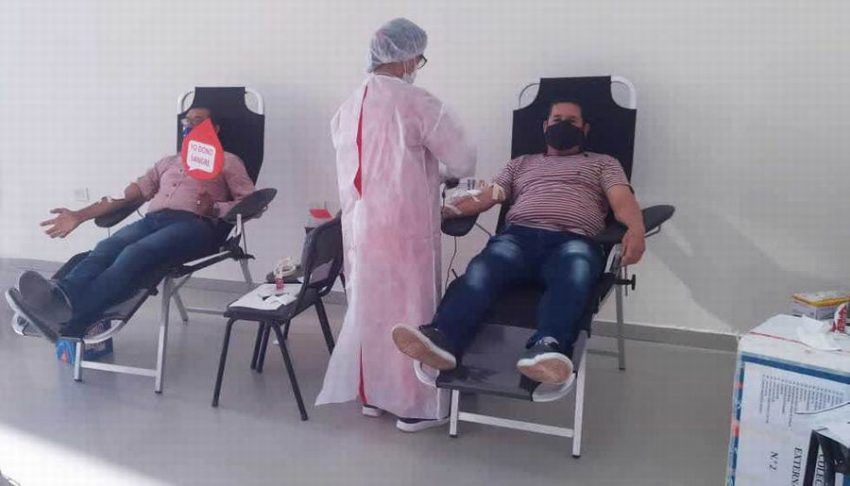 Donantes voluntarios renovaron su gesto en la colecta externa de sangre