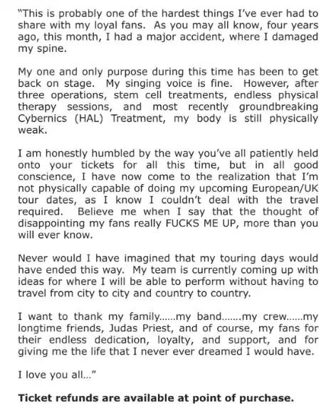 Ozzy Osbourne compartió en sus redes. Foto Twitter