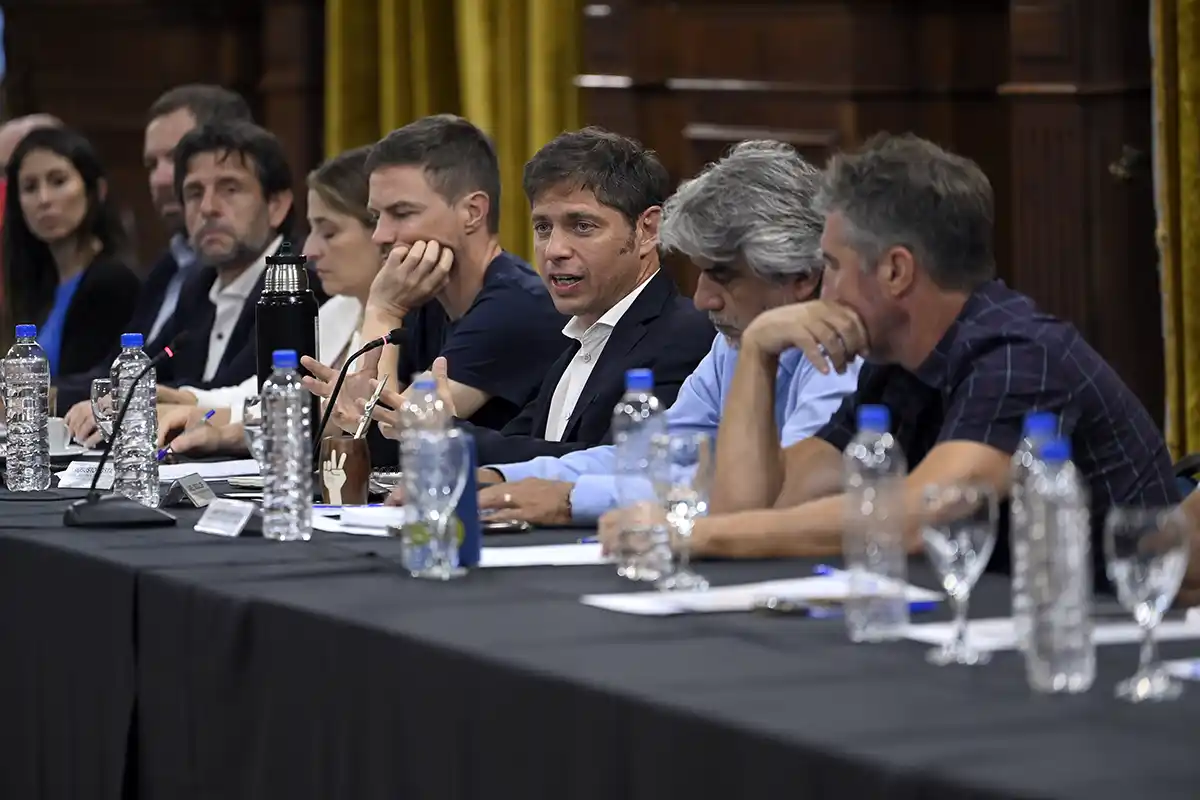 Una imagen de la paritaria docente de hoy.