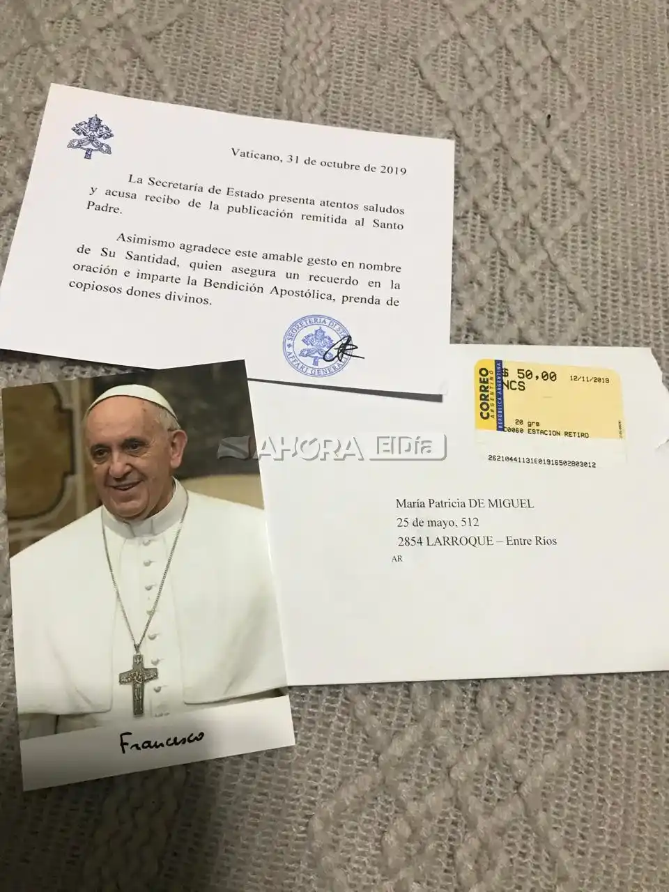 MARIA ESTHER DE MIGUEL Y  EL PAPA - 1