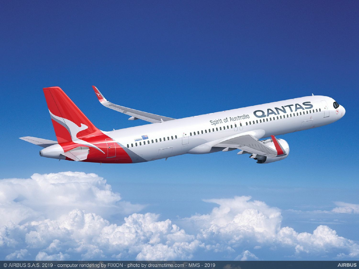 Un paso menos: el primer Airbus A321 XLR de Qantas ya luce los colores de la aerolínea