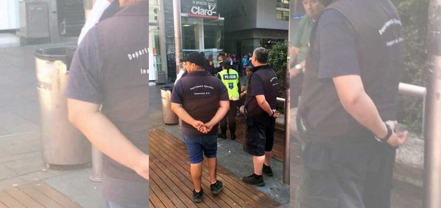 Mantero no quiso irse de la Peatonal y atacó a un inspector