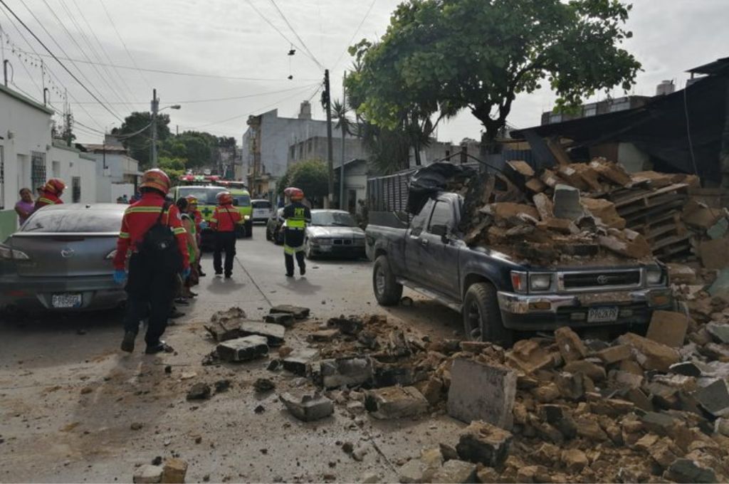 Daños tas los sismos y réplicas en Guatemala
