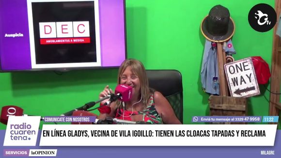 Oficina de quejas: Gladys y las cloacas tapadas en Villa Igoillo