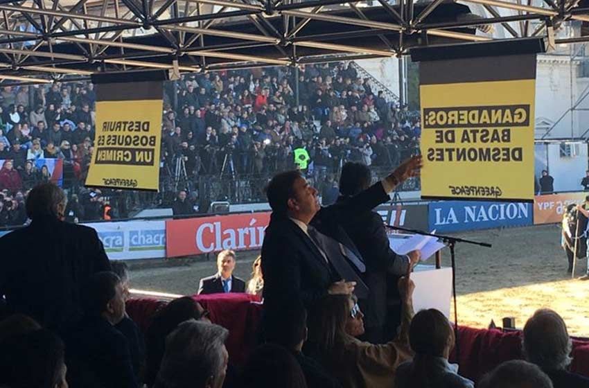 El hombre que sacó los carteles de Greenpeace: “Es pésimo que se metan en tu casa”