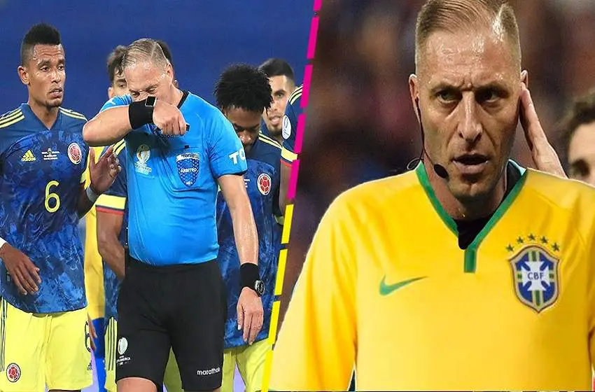 Pitana quedó en el centro de las críticas por un polémico fallo que benefició a Brasil y estallaron los memes