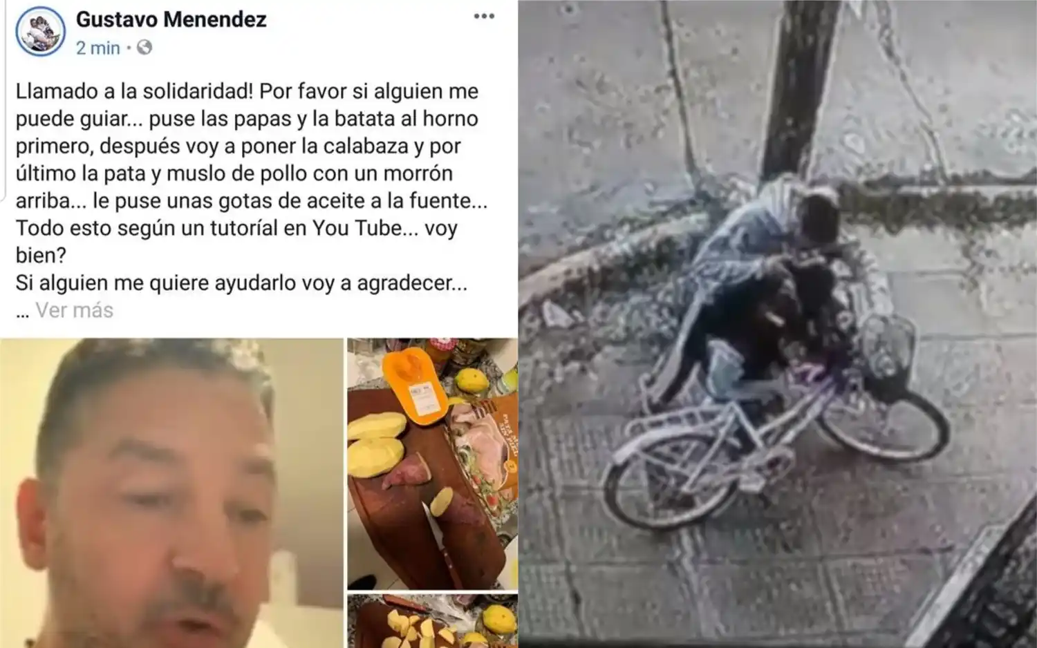 En medio de la ola de robos, el Intendente de Merlo pidió "auxilio" para cocinar "pollo con papas"