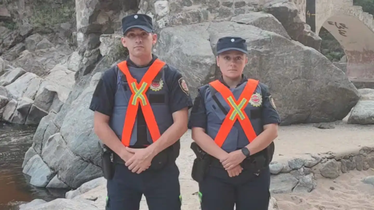 Clever Morelli y Laura Soria, los agentes que rescataron a la menor.