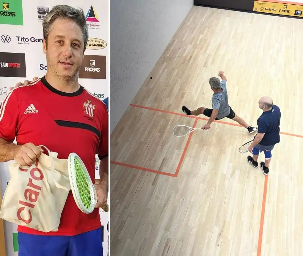 Niki Hargouas, del Club de Pelota Chascomús, en el epicentro del squash: Desafío en Puerto Madero