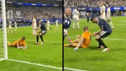 El defensor Cuti Romero protagonizó un alocado festejo al gritarle el gol en la cara a Jordan Pickford.