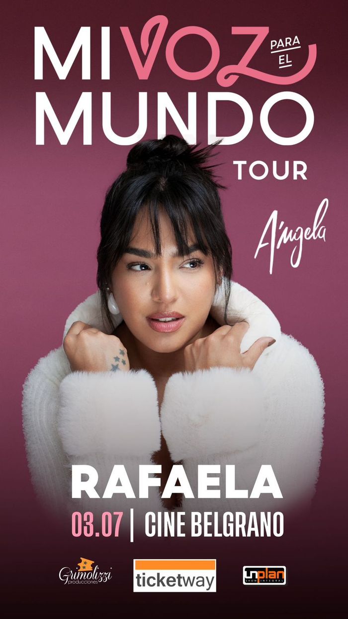 Ángela Leiva, flyer de venta de entradas