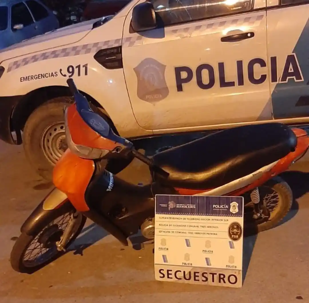 La policía secuestró dos motos