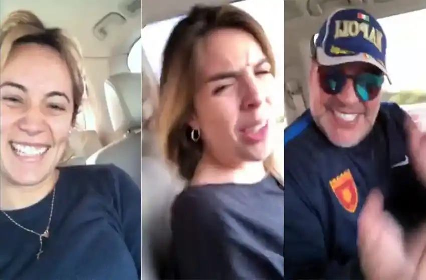 El sorpresivo video de Dalma Maradona con Diego y Rocío Oliva