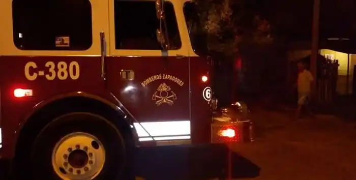 Incendio en una casilla