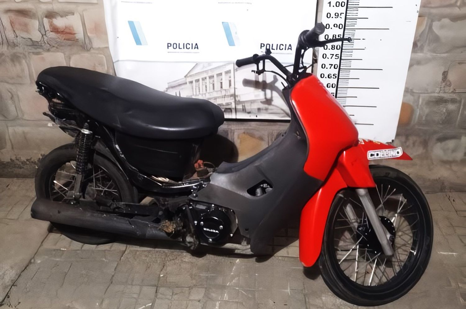 La moto fue robada en enero del año pasado. Foto: Policía Bonaerense.