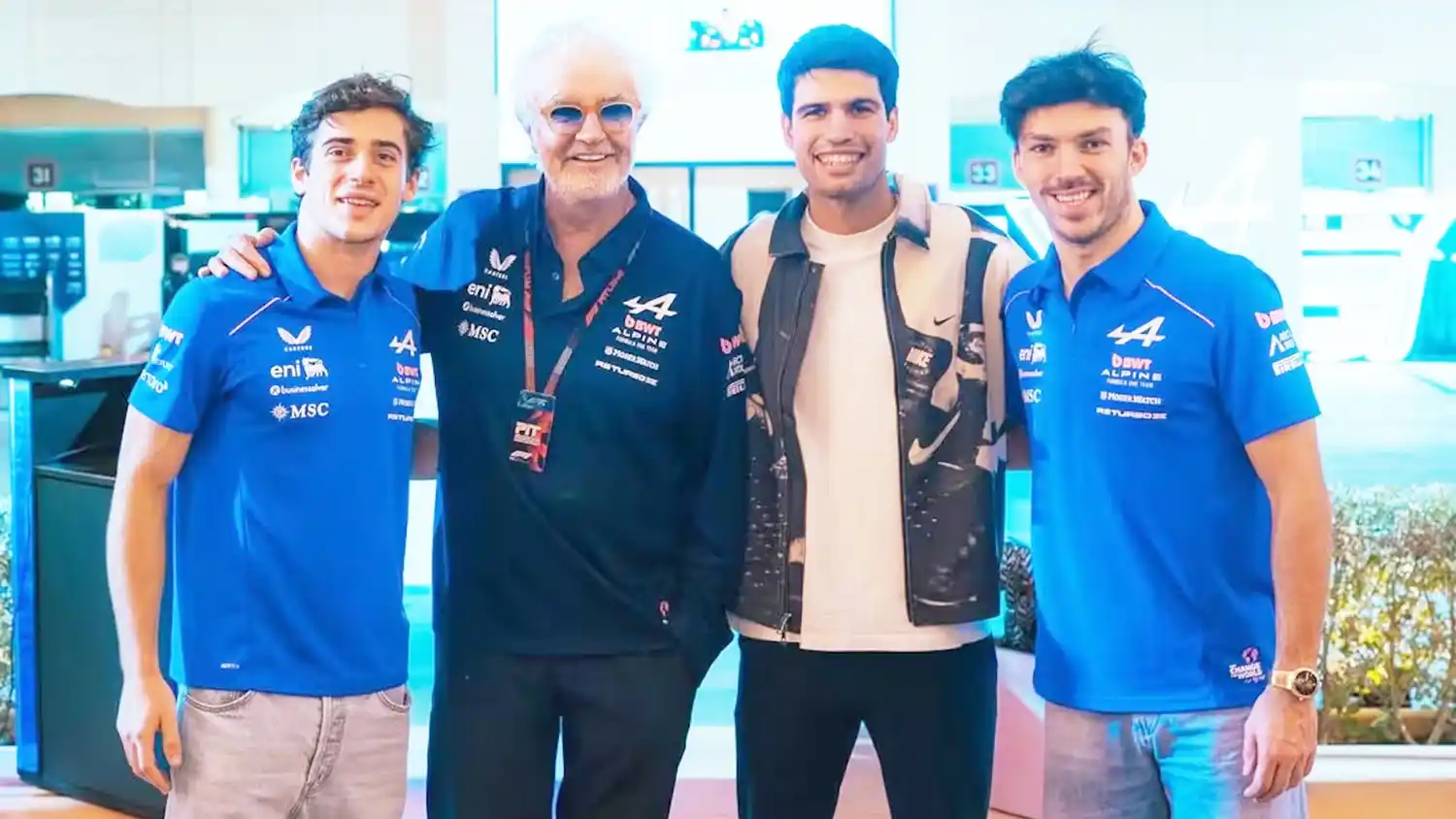 La sorpresa que le dio una estrella del deporte a Franco Colapinto en medio de las pruebas de la F1 en Bahréin