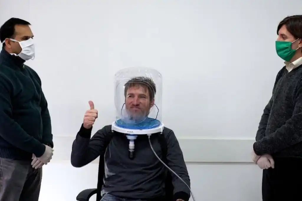 Siete provincias usan cascos de oxígeno para evitar que pacientes con Covid-19 necesiten respirador